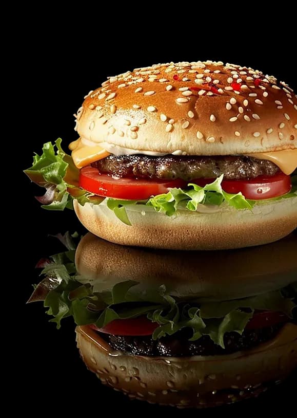 Gourmet cheeseburger